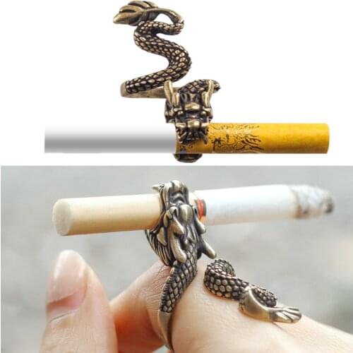 Dragon Cigarette Holder Ring Rack Finger Clip Gift For Boyfriend Regular Smoking Smoker Men Women Cigarettes Smoking Accessories