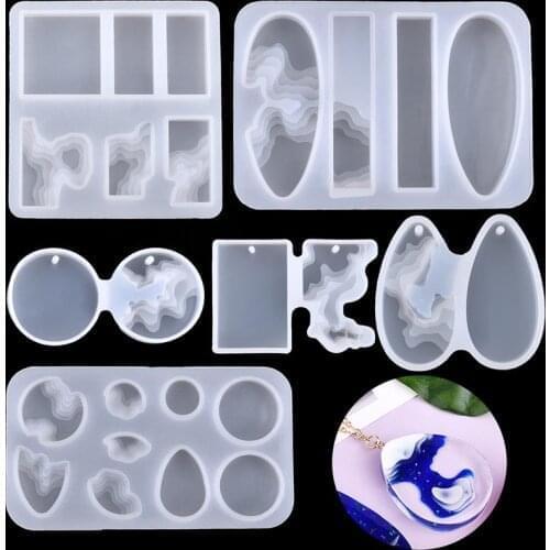 DIY Pendant Resin Mold Silicone Mold Casting Molds Epoxy UV Jewelry Making Moulds Jewelry Making Tools Handmade Crafts