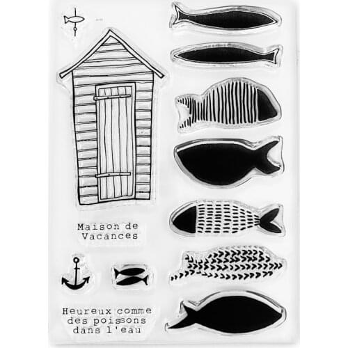 French stamp Clear Stamp for Scrapbooking Transparent Silicone Rubber DIY Photo Album Decor 851