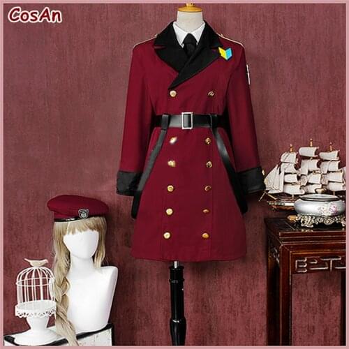Game Girls Frontline Female Conductor Cosplay Costume Fashion Red Battle Uniform Activity Party Role Play Clothing Custom-Make