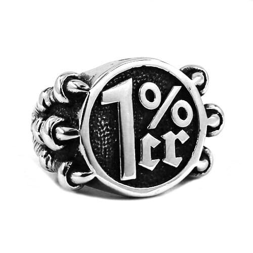 Eagle Claw One Percent Ring Stainless Steel Jewelry Fashion Punk 1% ER Biker Mens Ring Gift SWR0459