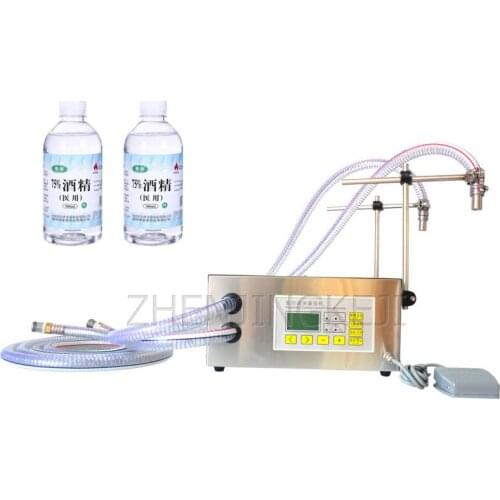 Small Desktop Double-Head Quantitative Filling Machine Soybean Peanut Lubricating Edible Oil Liquid Filling Machine Equipment