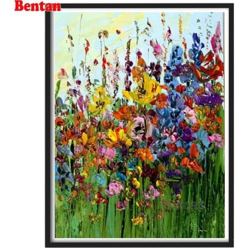 5D DIY Diamond Painting Kit Abstract art colorful flowers Full Square Drill Diamond Embroidery Handicraft Home Decor Handmade
