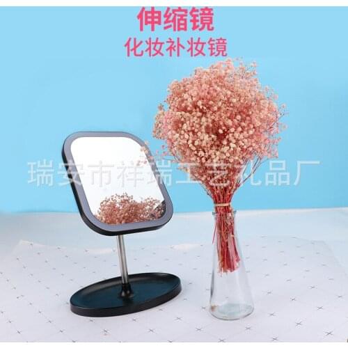 Desktop telescopic folding led makeup mirror with light, lightweight and portable bathroom mirror, mirror vanity mirror with