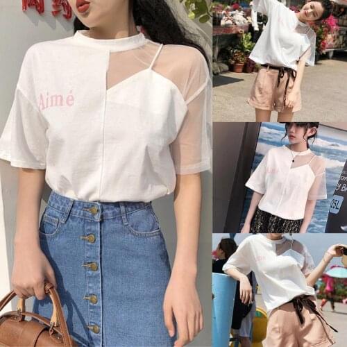 2021 New Super Hot Top Short-sleeved Women Korean Version Korean T-shirt Compassionate Bf Student Loose Summer Clothes Fan H7N7