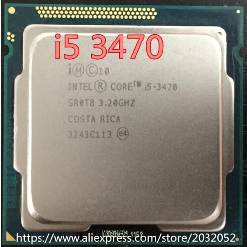 Original lntel Core I5-3470 I5 3470 3.2GHz Quad-Core LGA 1155 L3 Cache 6MB Desktop CPU (working 100% Free Shipping)