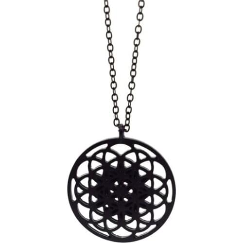 Elfin Seed Of Life Necklace Geometric Pendant Sacred Geometry Flower of life necklaces & pendants Graducation Jewellery