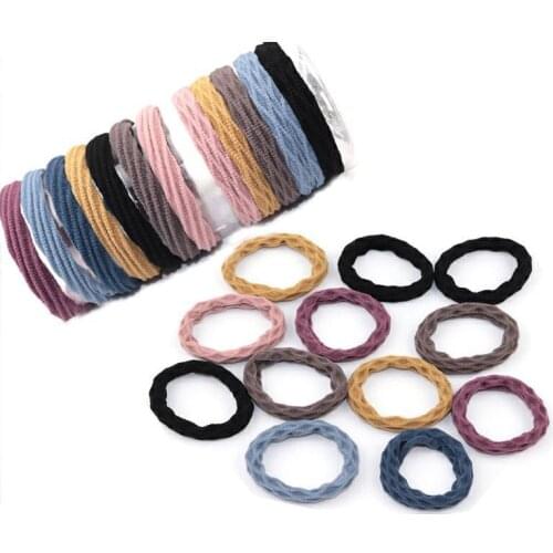 200/500/1600pcs Popular Elastic Hair Bands for Women Girls Hair Ties Ponytail Holder Milimalist Elastic Rope Hair Accessories