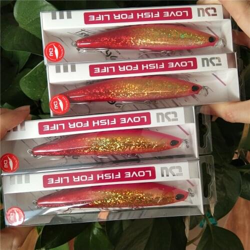 TSURINOYA 4PCS Floating Minnow DW95 118mm 19g Long Casting Seabass Jerkbait Saltwater Big Hard Bait Wobbler