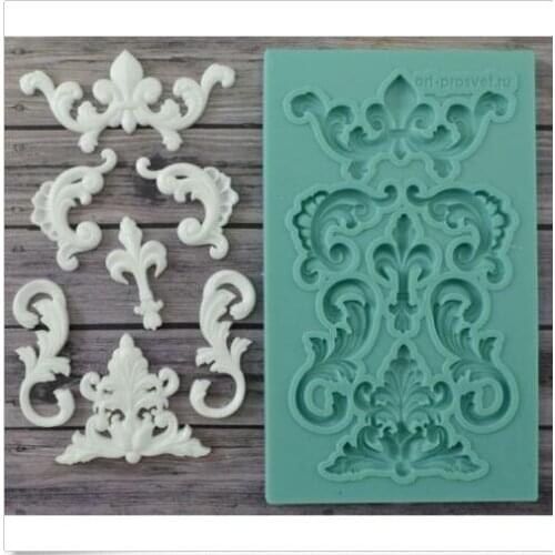 Silicone totem monograms wedding christmas fondant cake decoration mold diy chocolate mold