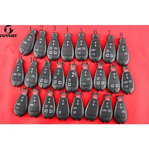 Smart Remote Key Shell For Dodge For Chrysler For Jeep Commander Grand Cherokee FOB Case + Insert Blade