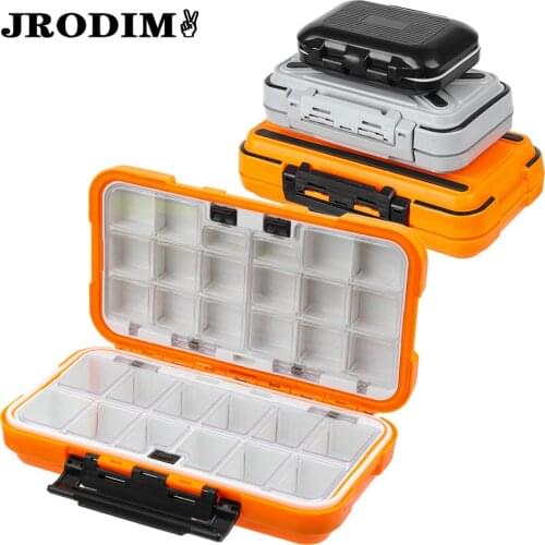 Waterproof Fishing Tackle Storage Box Double-Sided Bait Lure Box Fish Hook Home Tool Storage Boxes Travel Portable Medicine Case