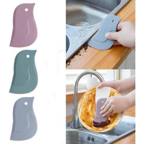 1pc Oil Scraper Kitchen Baking Tool Multi-function Scraper Oil Plate Scraping Cute Cartoon Scraper Cleaning Tool Dirt Scraper