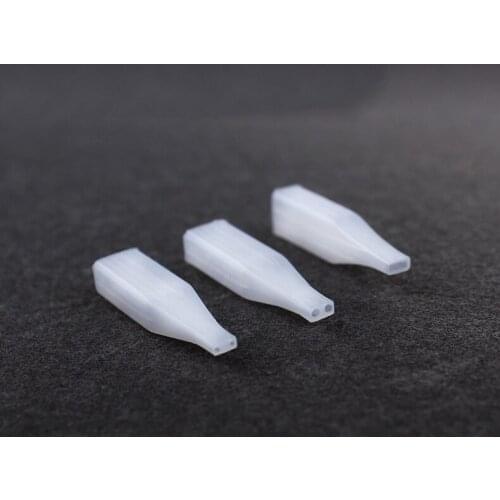 100pcs 1RL/3RL/5RL/5F/7F Sterilized Disposable Permanent Makeup Double Needles Nozzle for Eyebrow Tattoo Makeup needle caps