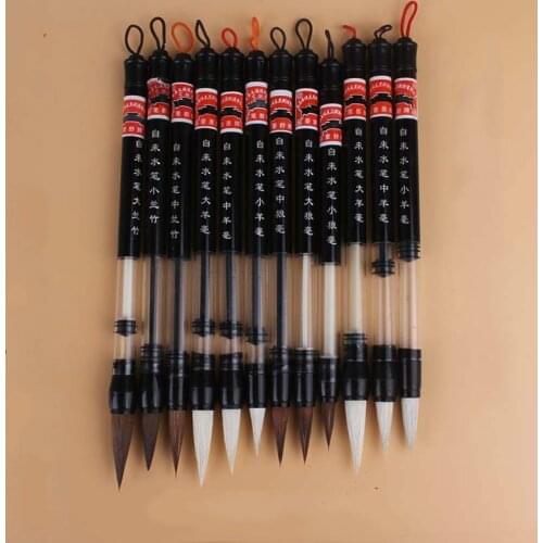 3pcs Water Absorbing Storing Brush Pen Ink Pen Weasel Hair Brush Pen Beginners Calligraphy Brush Water Writing Pen Stationery