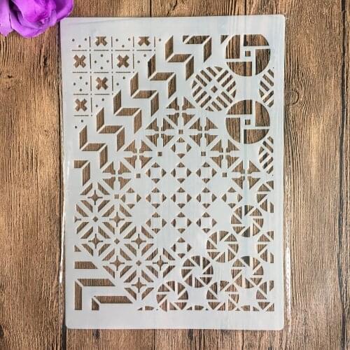 A4 29 *21cm Retro pattern DIY Stencils Wall Painting Scrapbook Coloring Embossing Album Decorative Paper Card Template,wall