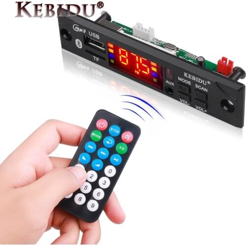 New DC5V Car Vehicles Wireless Bluetooth Decoder Board Module MP3 WMA WAV AUX 3.5MM Car Audio MP3 Player USB TF FM Accessorie