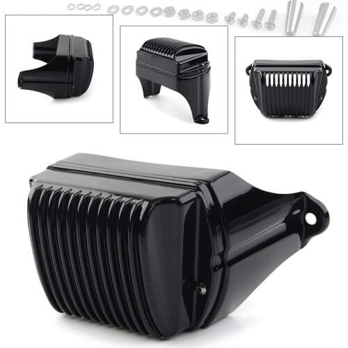 Black Motorcycle Front Voltage Regulator Cover Accent For Harley Road Electra Glides/ Road King 1997-2011 & Street Glides 06-11