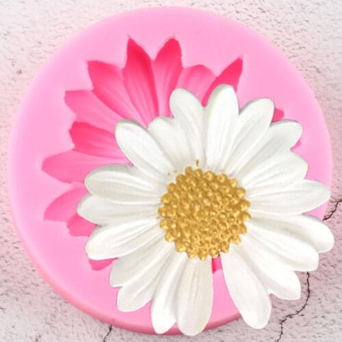 Daisy Flower Silicone Molds Fondant Cake Decorating Tools DIY Soap Resin Mold Cupcake Baking Candy Clay Chocolate Gumpaste Mould