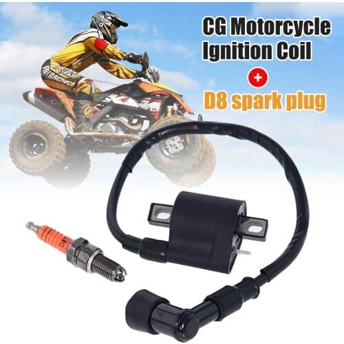 SALE TOP ATV ATV Off-Road Vehicle CG125 150 200 250/CB CBD Modified High Pressure Package D8 Three-Claw Spark Plug Dropshipping