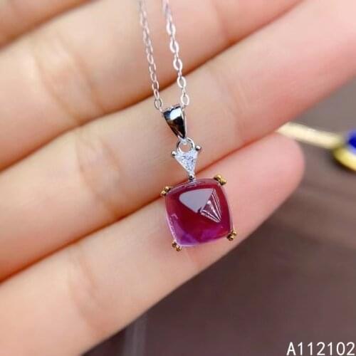 KJJEAXCMY fine Jewelry 925 Sterling Silver Amethyst Girl new lovely Pendant Necklace Chinese style hot selling