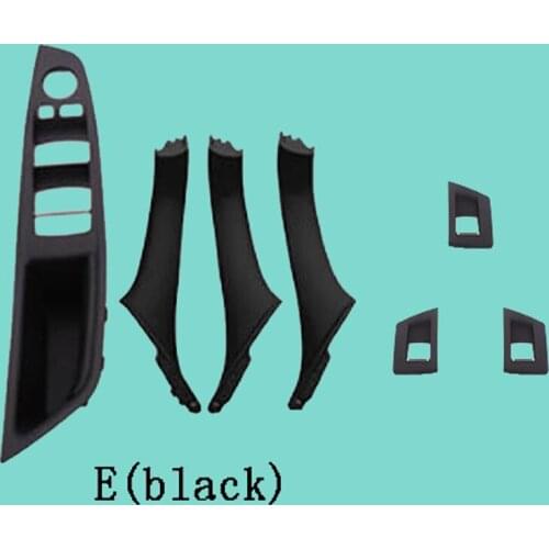 Left Hand Drive LHD For BMW 5 series F10 F11 Gray Beige Black Car Interior Inner Door Handle Panel Pull Trim Cover