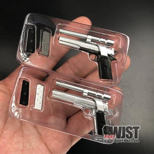 1/6 ZYTOYS pistol weapon model ZY2009A-M1911 iron color for 12 inch action figure