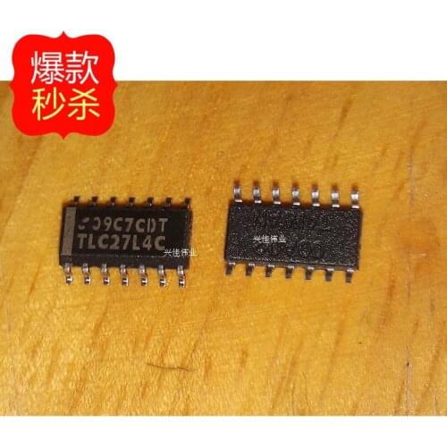 10PCS TLC27L4CDR TLC27L4C SOP14 new original authentic Operational Amplifier