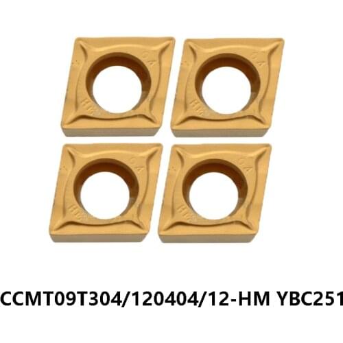 Original CCMT09T304-HM CCMT120404-HM CCMT120412-HM YBC251 CCMT 09T304 120404 120412 Carbide Insert Turning Tool Lathe Cutter