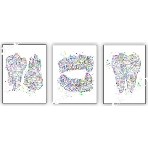 Dental teeth poster, dental sketch teeth, dental art, teeth wall art, Teeth set rough sketch print. dentist prints