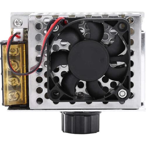 4000W SCR Electric Voltage Regulator Dimmer Temperature Motor Speed Controller With Fan Motor Regulator Soft Starting