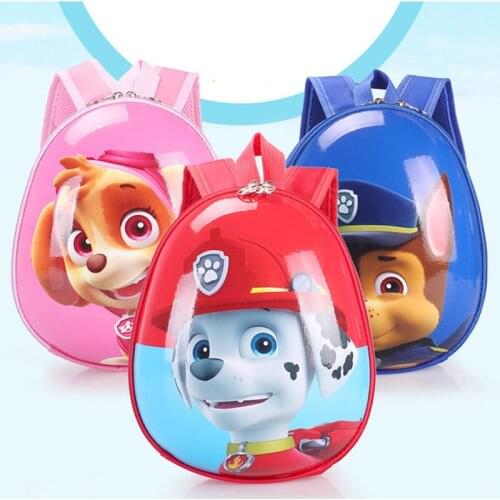 13inch Paw Patrol Childrens Eggshell School Backpack in Kindergarten Anime Skye Preschool Primary School Season Kid Kawaii Bag