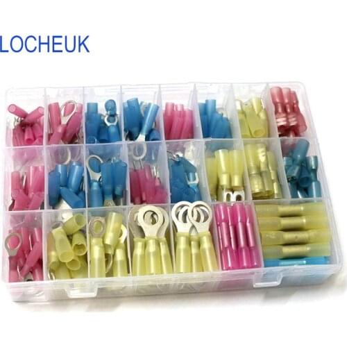 250pcs Heat Shrink Wire Connector DIY Kit Waterproof Marine Automotive Terminals Set