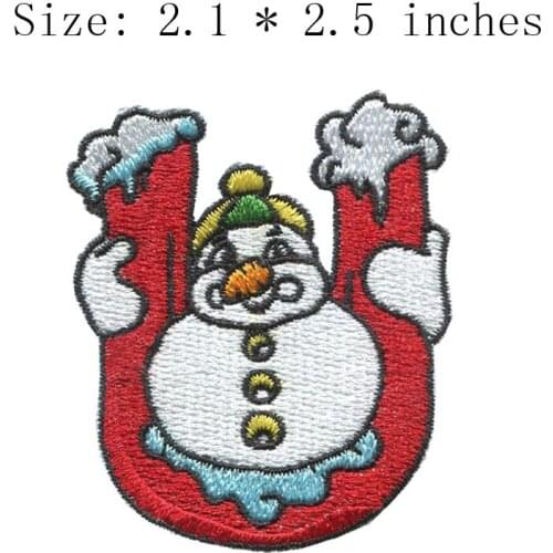 U letter 2.1"wide DIY new fonts embroidery patch for patch bordados/military patch/parachute
