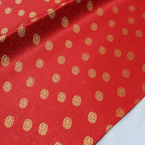 35" Trim Diy Jacquard Brocade Satin Silk Fabrics For Chinese Boy Armour Cloth Stage Film TV Pillows Material