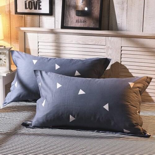 1 Piece Simple Style Pillow Case Cover Plain Dyed Knitted Pillowcase Polyester Pillow Cases For Kids Adults 48cm*74cm 50