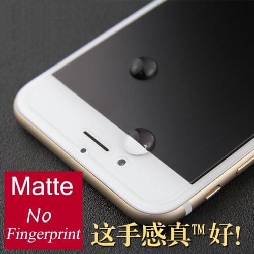 2Pcs 9H Matte Frosted Anti Fingerprint Tempered Glass Screen Protector for iPhone 6 6s 7 8 Plus X XR Xs 11 12 mini Pro Max 5S SE