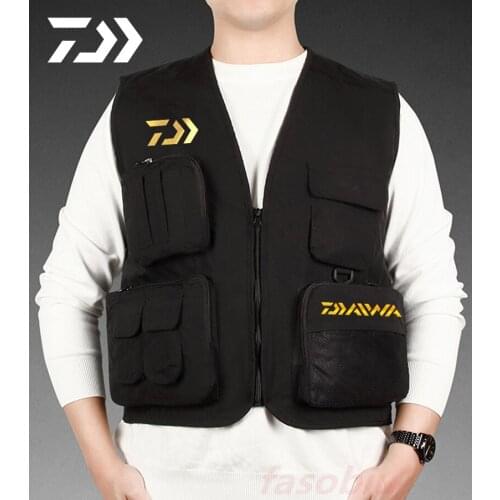 2021 Daiwa Outdoor Leisure Fishing Vest Autumn and Winter Comfortable and Breathable Multi-pocket Camping Sports Fishing Jacket