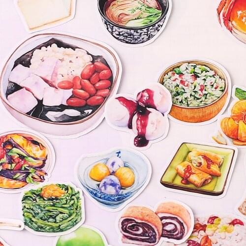 24pcs Creative kawaii self-made Food stuffs stickers /decorative sticker /DIY craft photo albums Bookkeeping Decals