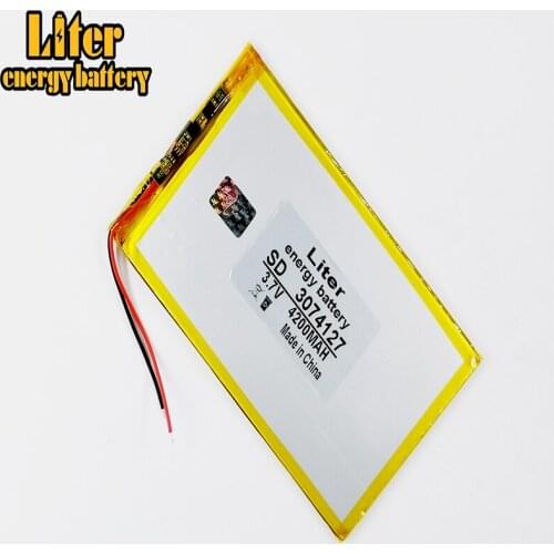 3.7V 4200 mah tablet battery brand tablet eneral polymer lithium battery 3074127
