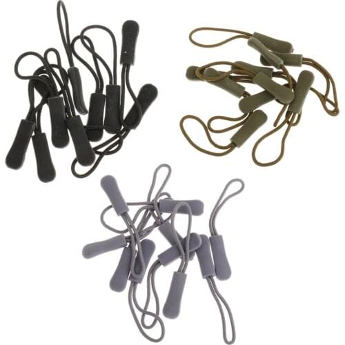 30 Pieces Zipper Pull Cord Zip Puller Zip Fastener Zip Slider Replacement for Bags