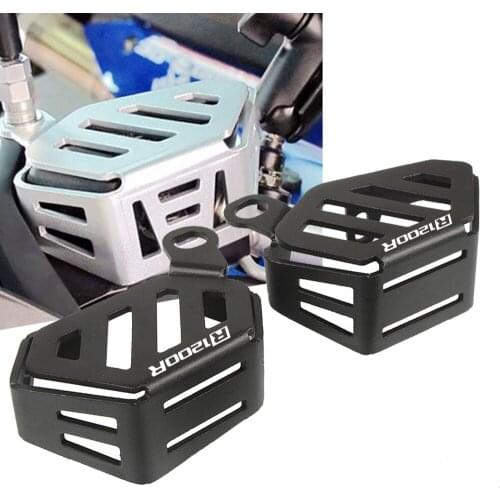 Motorcycle Accessories Aluminum Front Brake Clutch Oil Cup Cover Guard Protector For BMW R1200R LC R 1200 R With R1200R logo
