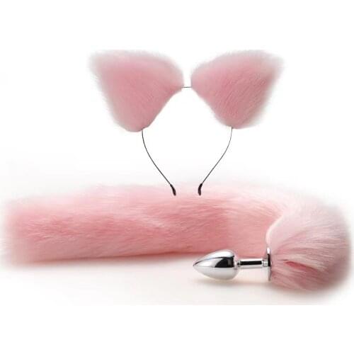 Aço inoxidável sexy lobo raposa cauda anal plug gay stainles suave plugue bunda sexo adulto brinquedos adulto produtos