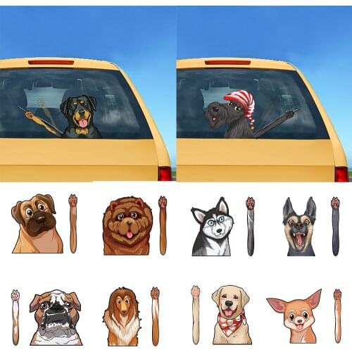 Car Styling Animal Dog Wiper Stickers Car Deacals And Stickers Window Wiper Decals Rear Windshield Sticker for Car Accessories