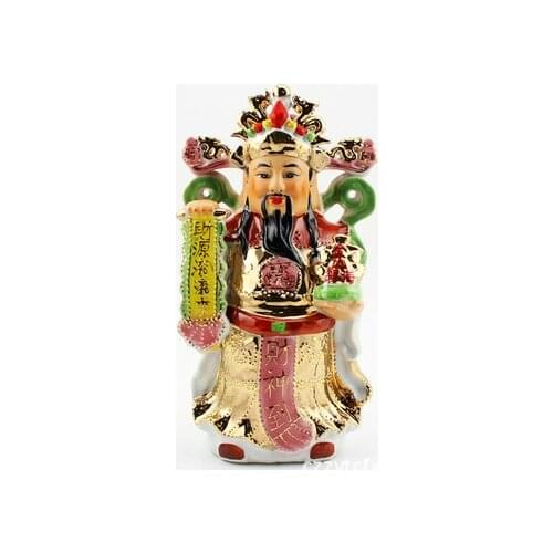 The God of wealth fortune business gift housewarming ornament Buddha location of a house or tomb decoration mammon statue figure