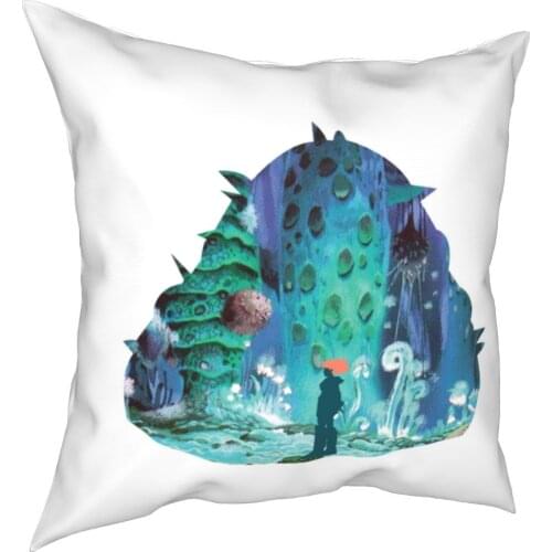 Nausicaä Und Ohmu Kissenbezug Kissen Abdeckung Decor Die Tal der Wind Ghibli Anime Werfen Kissen Fall Abdeckung Hause 45*45cm
