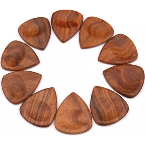 Wood Acoustic Guitar Pick Electric Bass Plectrum Hearted Shape Pick Guitar Guitarra Accessories Stringed Musical Instrument