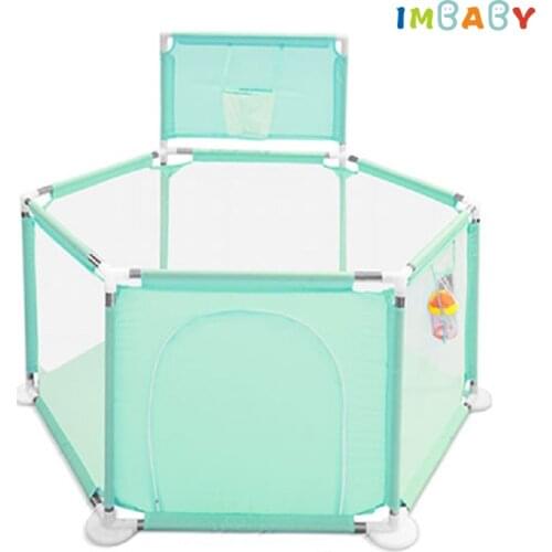 IMBABY Baby Ball Pool Dry Pool With Balls Pits With Basket Tent For Kids Children Pool Balls Baby Playpen Babies Playground