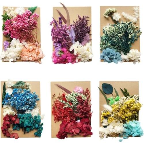 1 Pack Crystal Epoxy Filler Dry Flower Mixed Nail Stickers Decorations Resin Filling Material Crafts Art Jewelry Making DIY Acce