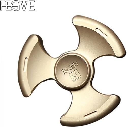 FEGVE Copper Stone wash/Sandblasting EDC Spinner Fidget Toys Hand Spinner Metal Fidget Spinner and ADHD Adults Toys SL110
